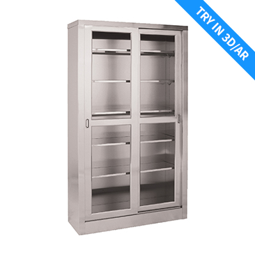 Stainless Steel Storage Cabinet - Try in 3D/AR