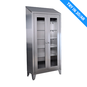Stainless Steel Storage Cabinet — Try in 3D/AR
