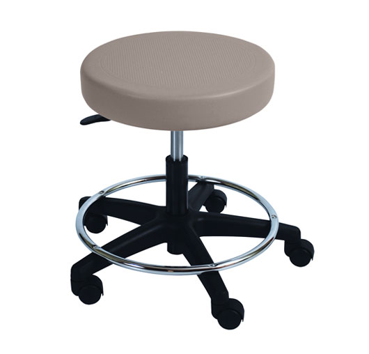 Ultra Comfort Stool with Foot Ring, Pneumatic Height Adjustment