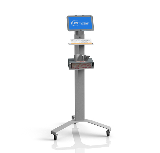 umf-medical_7500_mobile-kiosk-tablet-holder 7500 Mobile Kiosk Tablet Holder